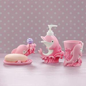 Детский набор аксессуаров для ванной Д2 (розовый)