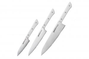 Набор ножей 3 в 1 "Samura HARAKIRI" 11 23 85 коррозионно-стойкая сталь ABS пластик SHR-0220W/K 118260SMR