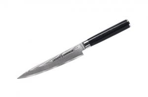 Нож кухонный "Samura DAMASCUS" универсальный 150 мм G-10 дамаск 67 слоев (с тату) SD-0023/K 118212SMR