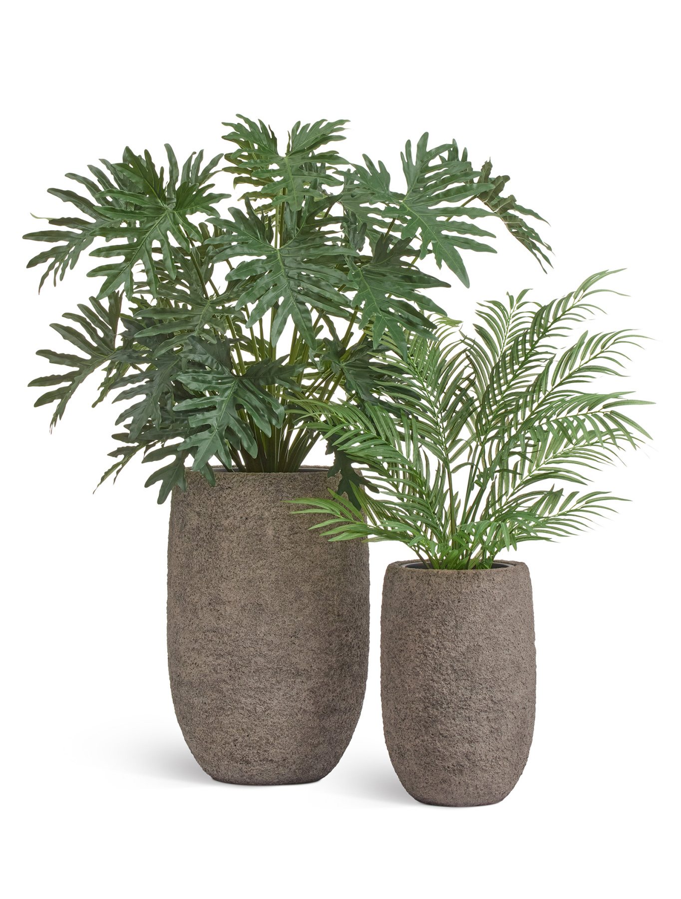 Кашпо TREEZ Effectory Terra Высокая чаша серый беж в-62, д-40 см