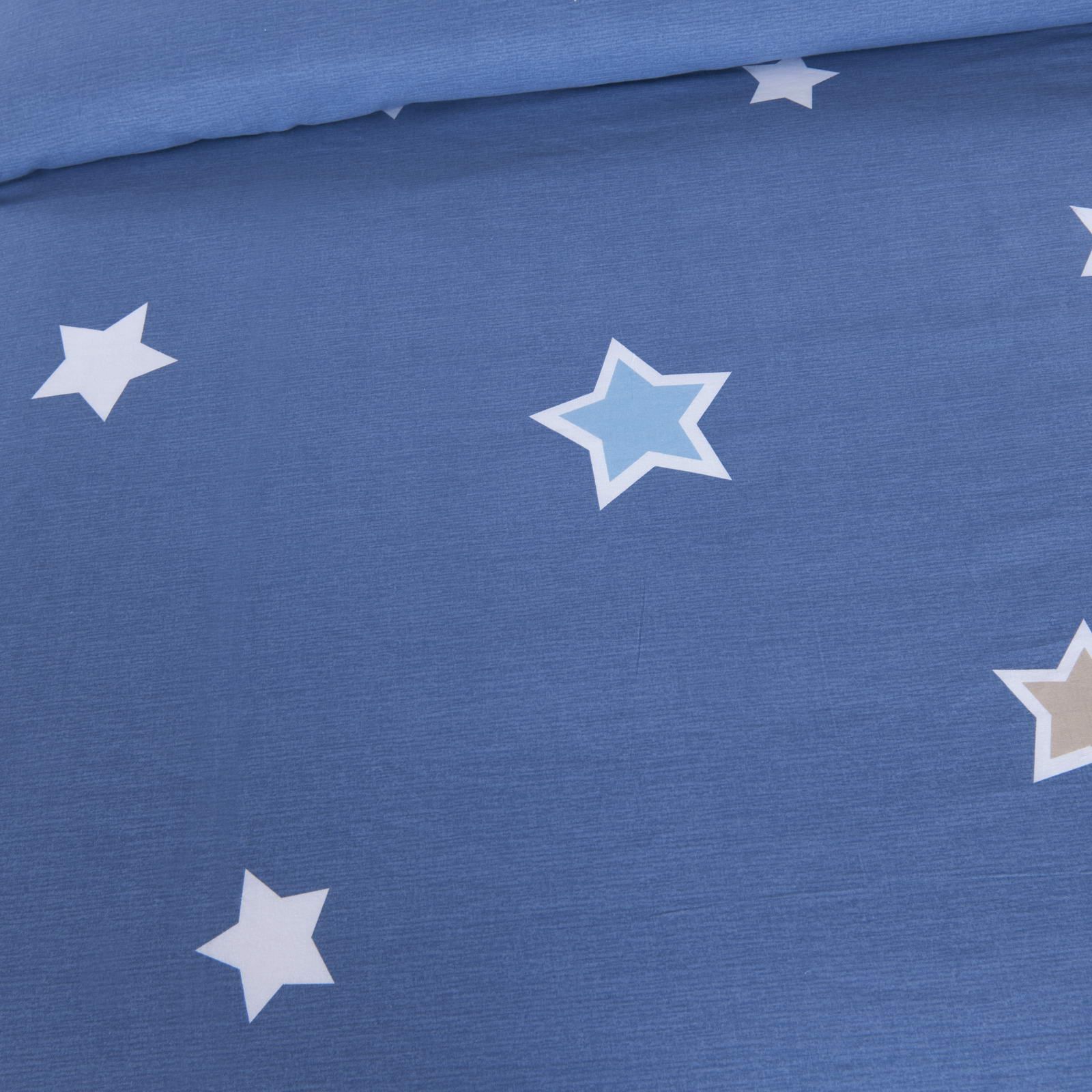 Детский комплект постельного белья Звездочки (синие)