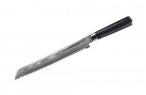 Нож кухонный "Samura DAMASCUS" для хлеба 230 мм G-10 дамаск 67 слоев SD-0055/Y 118421SMR