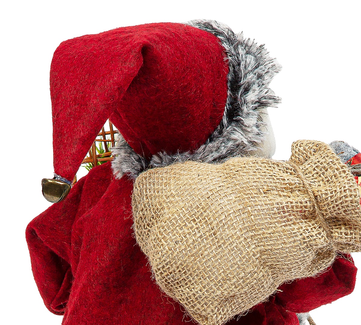 Новогодняя фигурка Дед Мороз 46 см (красный/серый) M1642