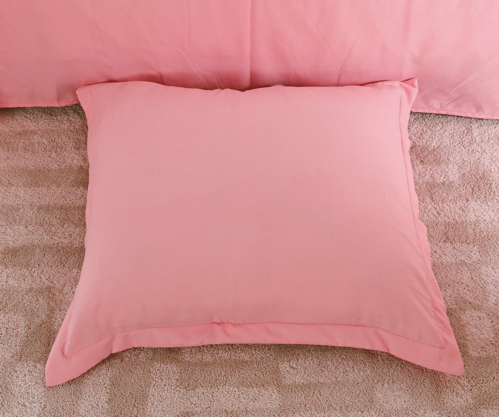 Полутороспальный комплект постельного белья Элман (розовый) КПБ жатка 1.6