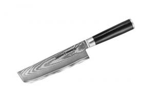 Нож кухонный "Samura DAMASCUS" накири 167 мм G-10 дамаск 67 слоев (с тату) SD-0043/Y 118283SMR