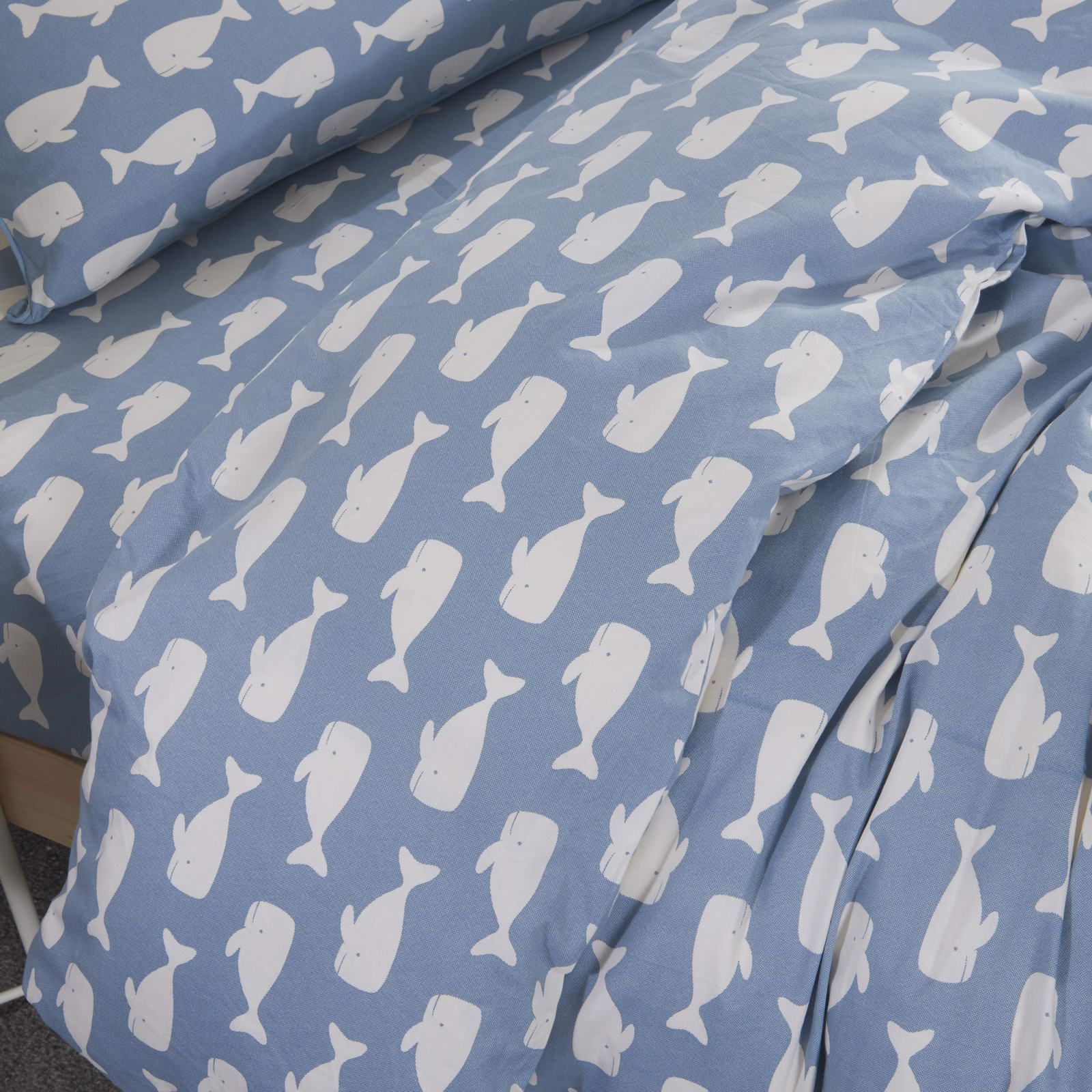 Детский комплект постельного белья Моби Дик (синий)