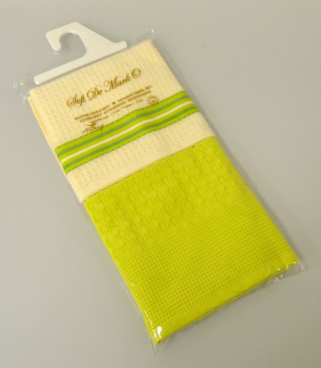 Вафельное кухонное полотенце NAPOLI (зелен.) 45x70 см 1х2