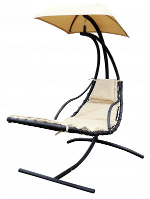 Кресло подвесное Лаура  ZRB05 цвет корзины бежевый, цвет подушки бежевый