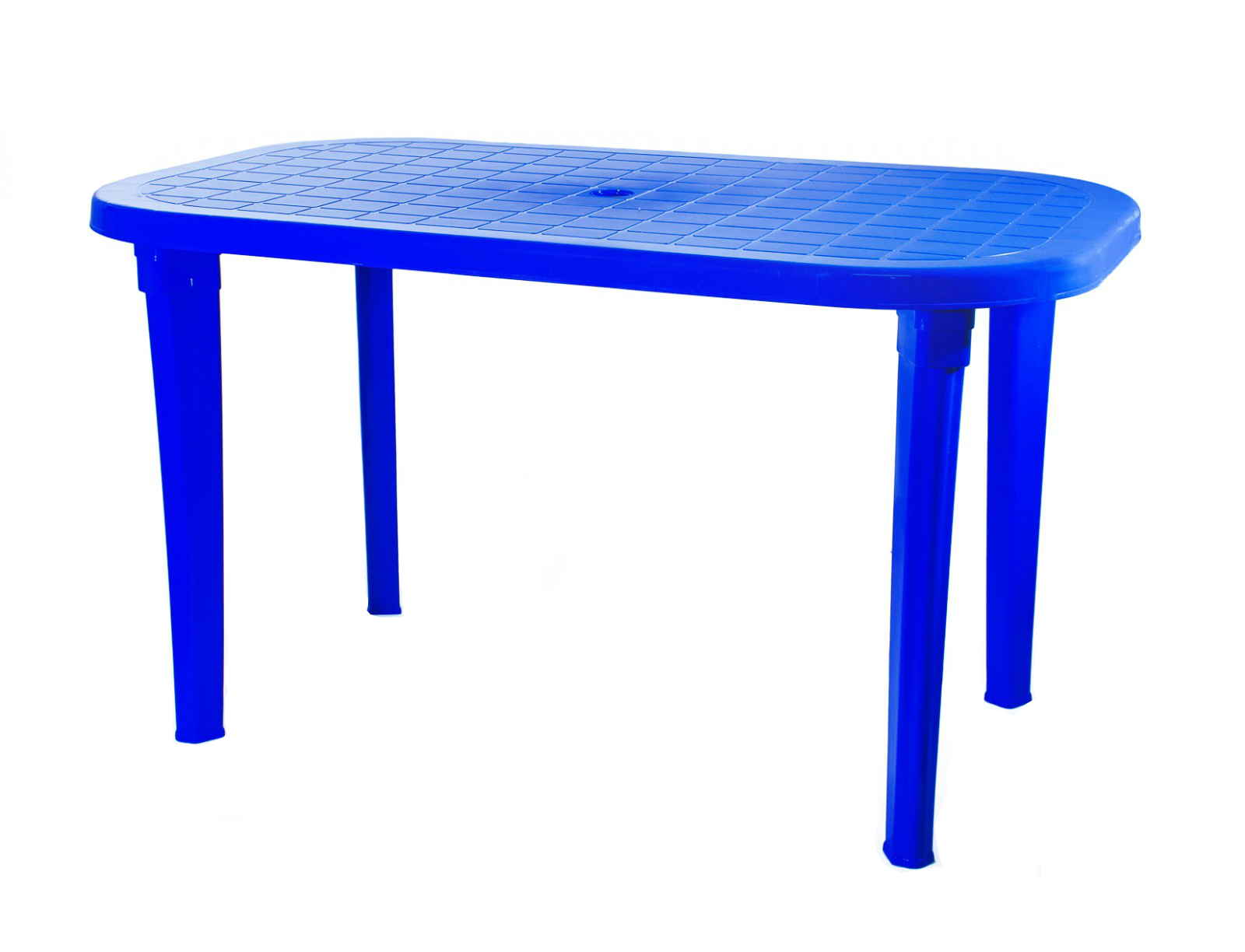 Стол овальный (1400х800х710) мм (синий)