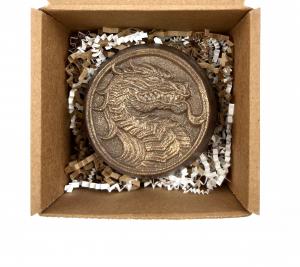Подарочный набор с символом Нового года 2024 Шоколадный дракон 130 гр