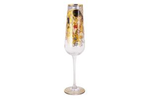 Бокал для шампанского Поцелуй (Г.Климт) в подарочной упаковке