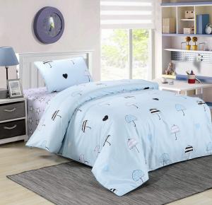 Детский комплект постельного белья Летний дождик (голубой)