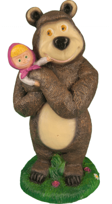 Садовая фигура Медведь с девочкой 51 см