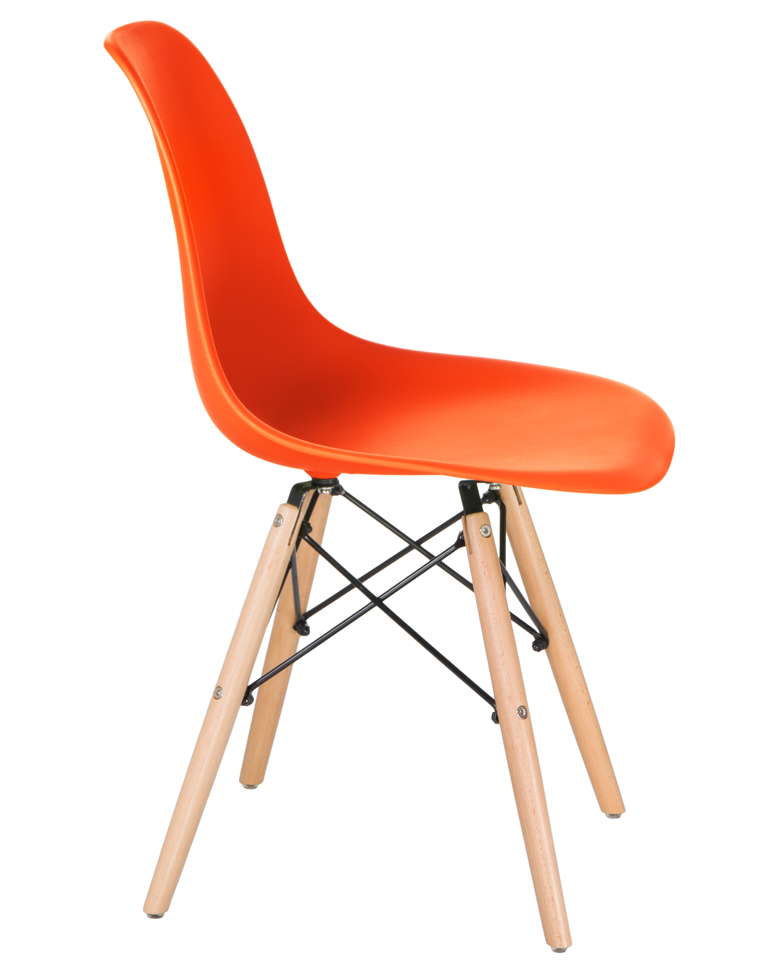 Стул обеденный LMZL-PP623 (ножки светлый бук, цвет сиденья оранжевый) LMZL-PP623