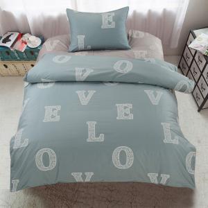 Детский комплект постельного белья Love (голубой)