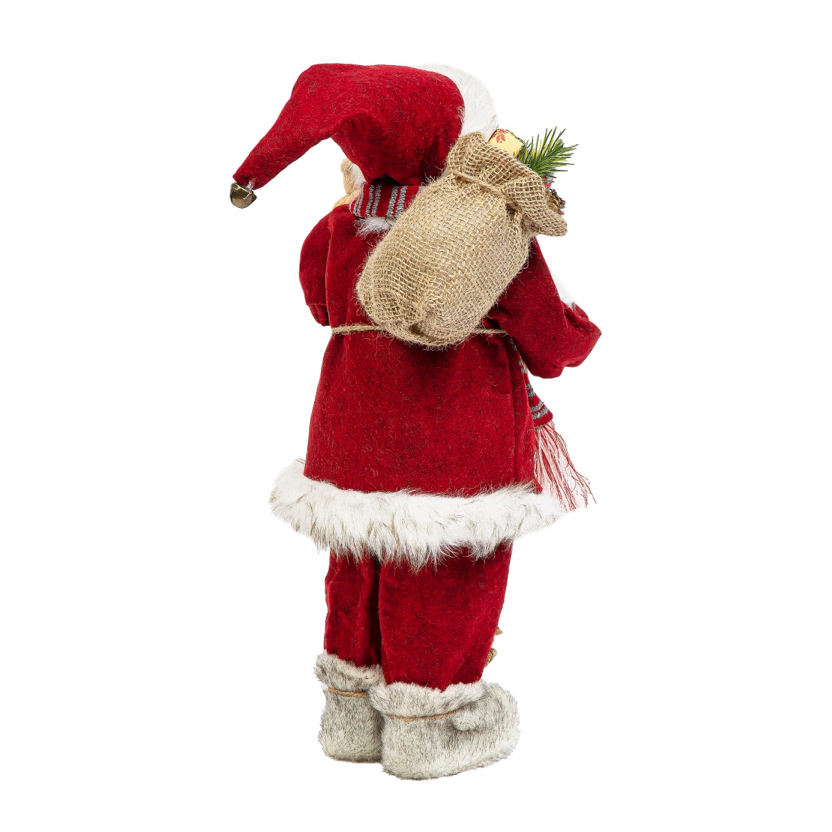 Новогодняя фигурка Дед Мороз 46 см (красный вельвет) M1621