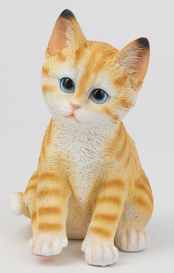 Садовая фигура Котенок рыжик
