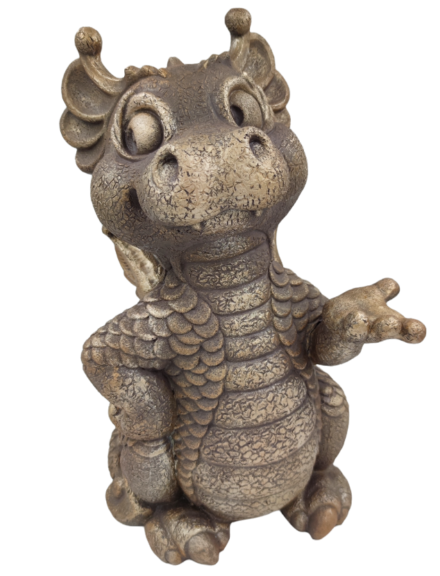 Садовая фигура Дракончик Шика (коричневый) Ф266кор