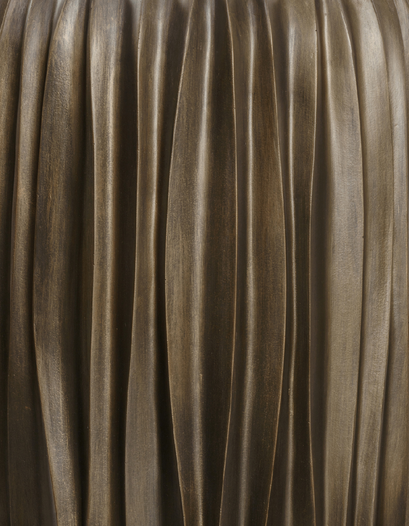 Кашпо TREEZ Effectory Metal Чаша Design Wave Чернёная бронза в-32, д-38 см 41.33-07-22-085-GRP-38