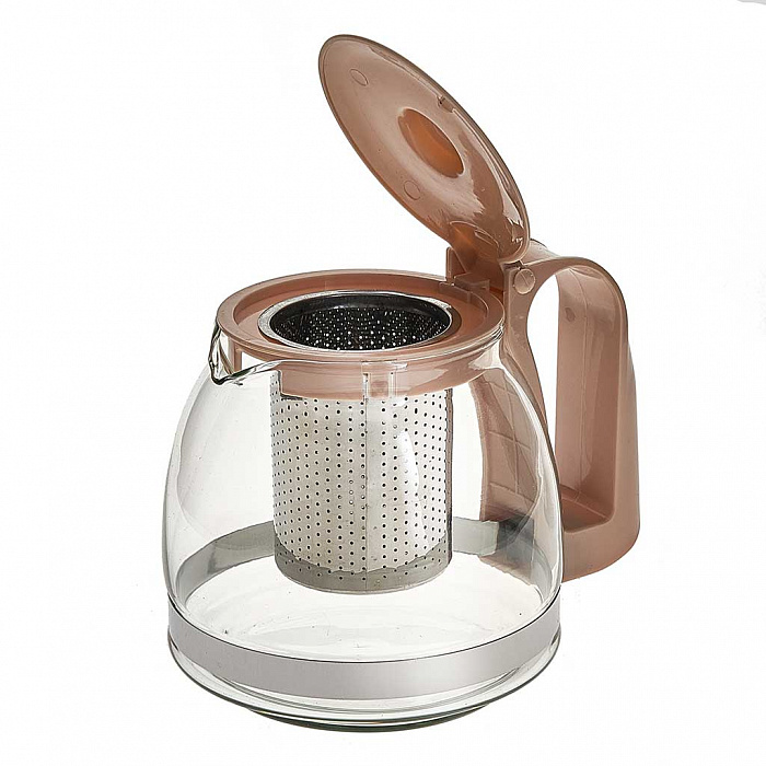 BE-5510 Заварочный чайник с фильтром из нерж стали 700мл бежевый