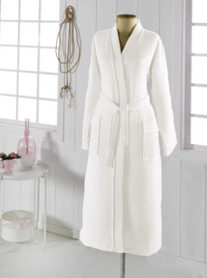 Женский вафельный халат кимоно NEVA белый