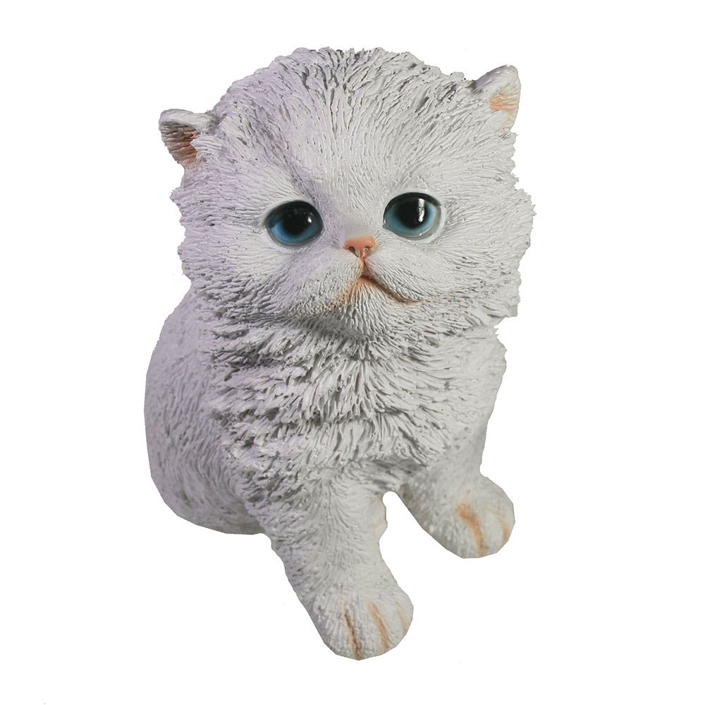 Садовая фигура Котенок (белый) L16W11H16, 713736/F742