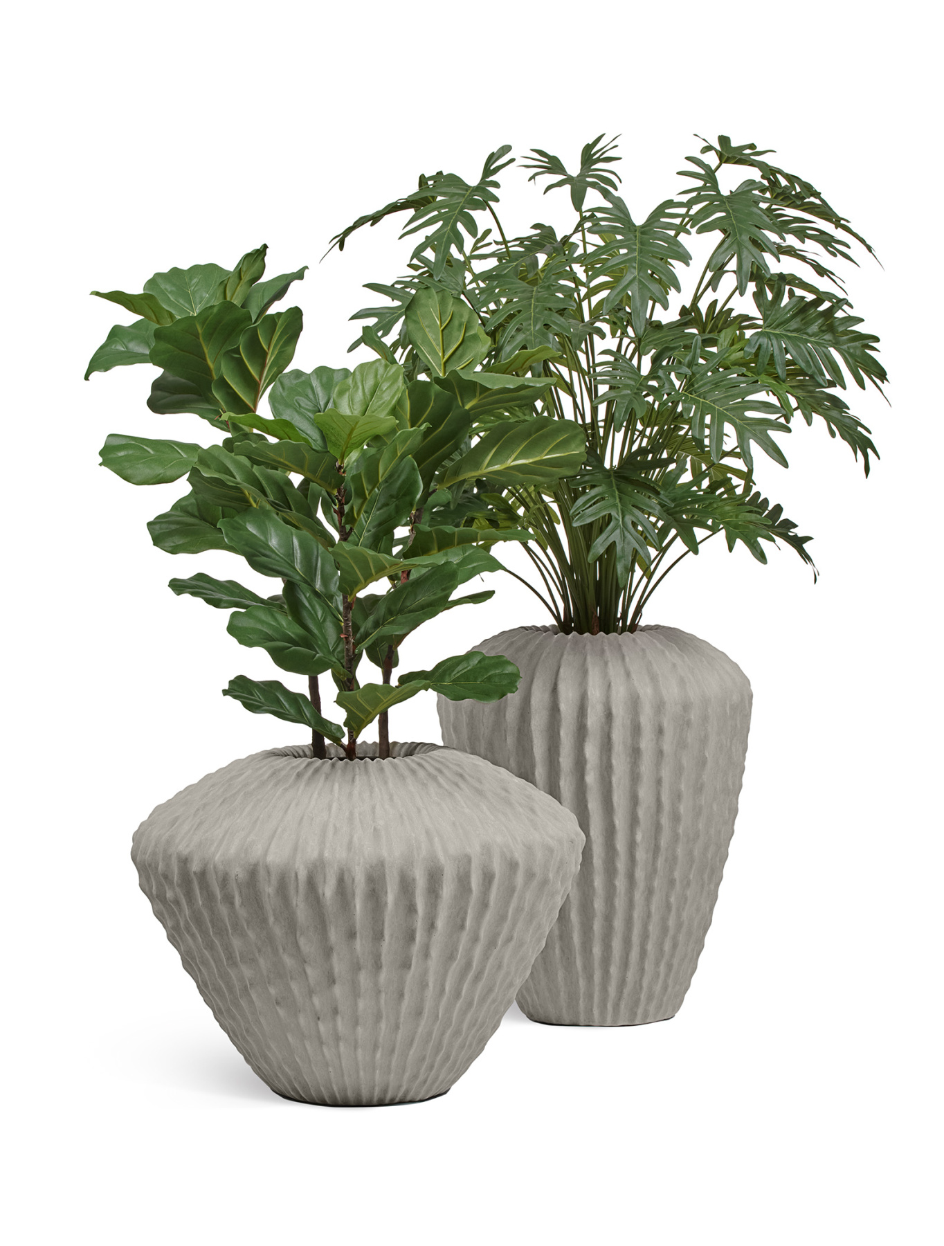 Кашпо-ваза TREEZ Effectory Moho Высокая Design-ваза Белый песок д-30 см, в-37 см 1/1