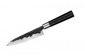 Набор: нож кухонный "Samura BLACKSMITH" универсальный 162 мм гвоздичное масло салфетка SBL-0023C/Y 118262SMR