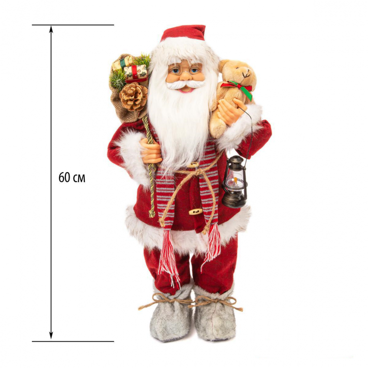 Новогодняя фигурка Дед Мороз 60 см M22