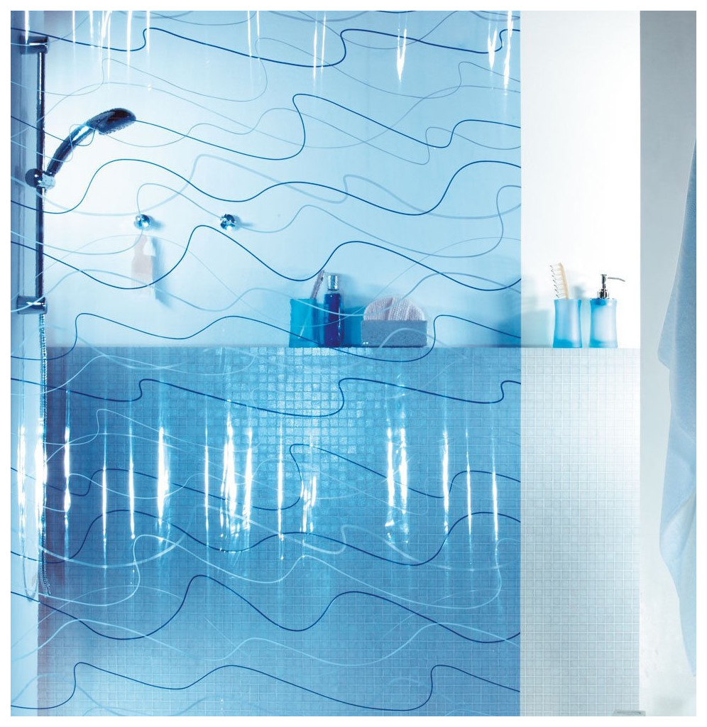 Шторка для ванной озон. Spirella штора для ванной. Spirella штора для ванной transparent 180х200 см. Штора для ванной 180х200см "Келвин голубой" полиэстер. Шторы для ванной Спирелла.