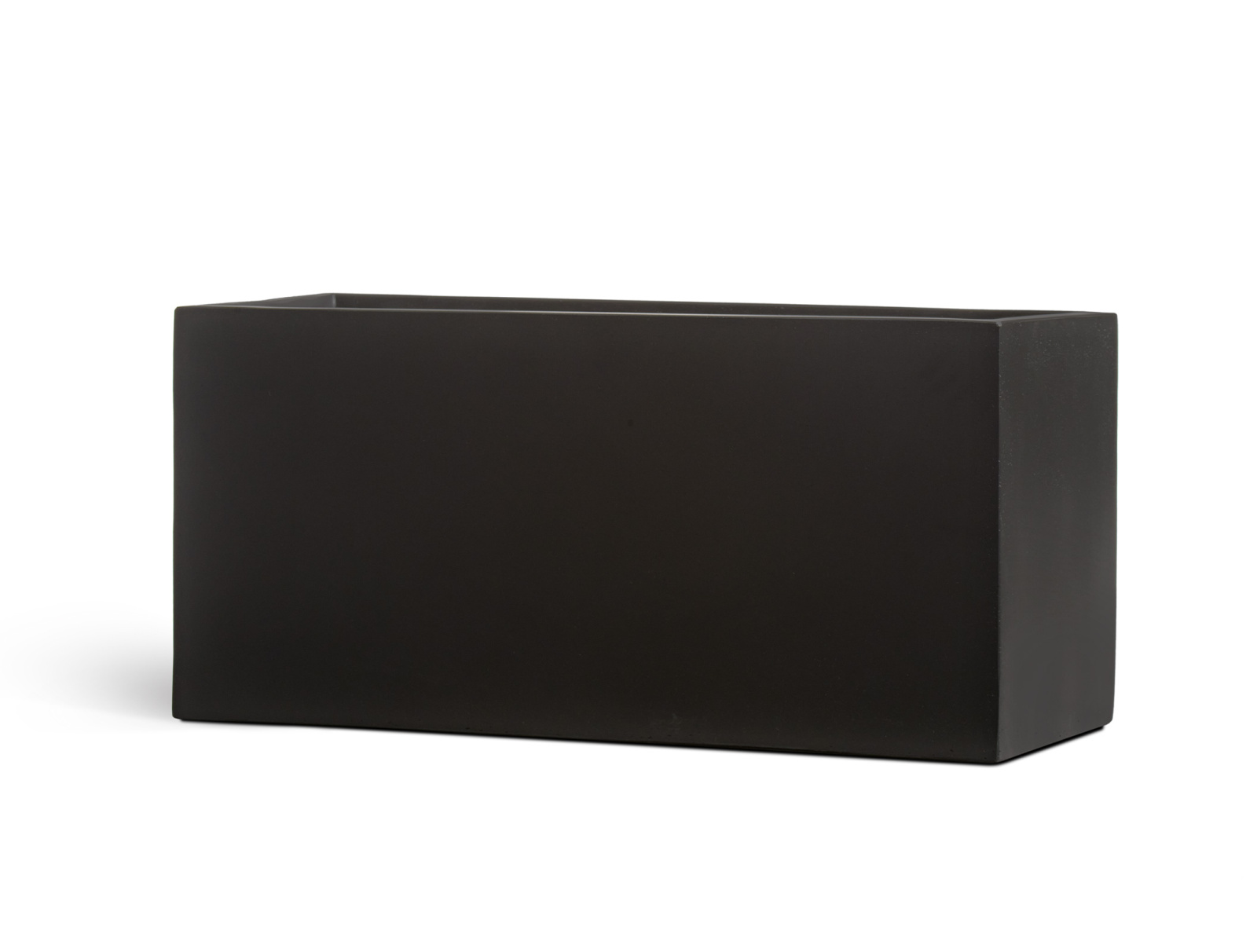 Кашпо TREEZ Effectory Black Stone Низкий узкий прямоугольник Антрацит в-37, ш-32, дл-80 см 41.33-12-22-079-BLCK-080