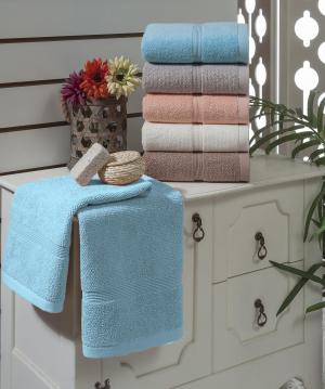 Махровое полотенце для лица MELEN 50х90 см (голубое)
