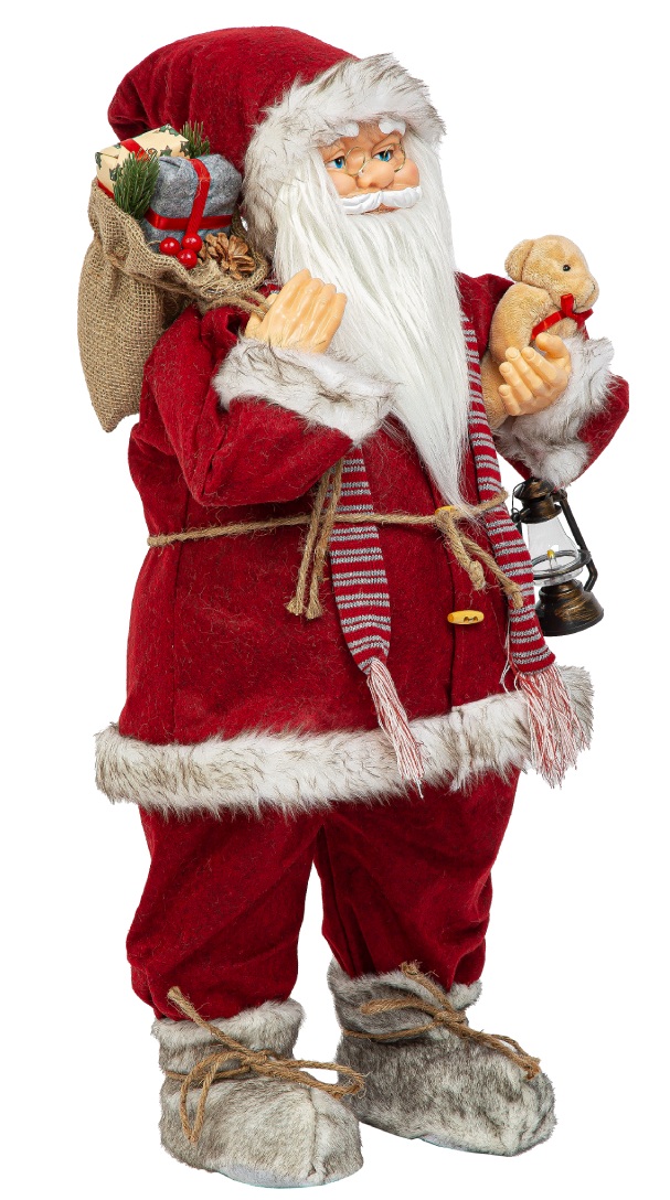Новогодняя фигурка Дед Мороз 80 см (красный) M32