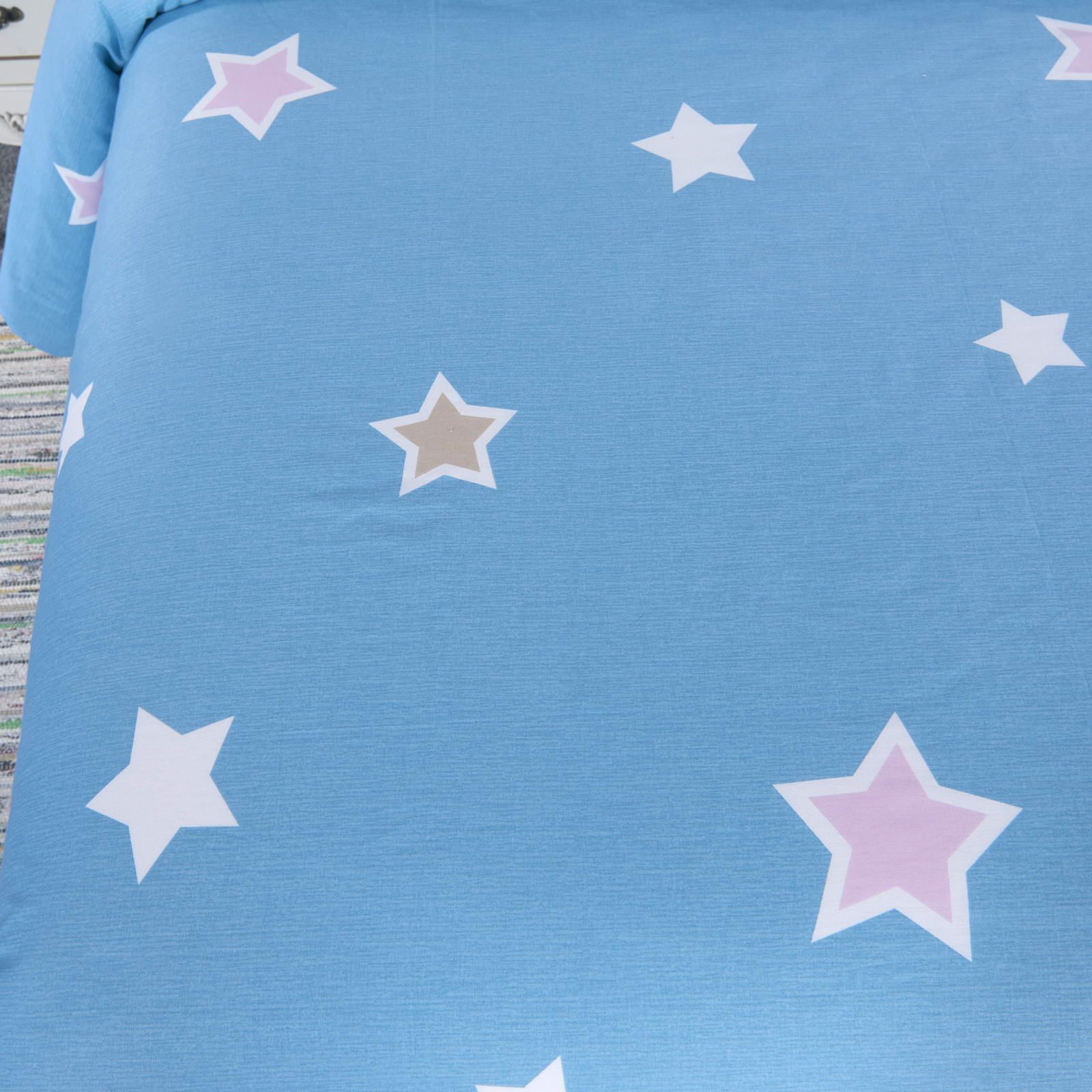 Детский комплект постельного белья Звездочки (голубые)