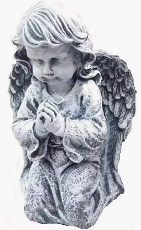 Садовая фигура Ангел большой молящийся 50 см
