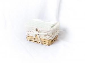 Набор махровых полотенец для рук Оджи (бирюза) 30х30 см (6 шт)