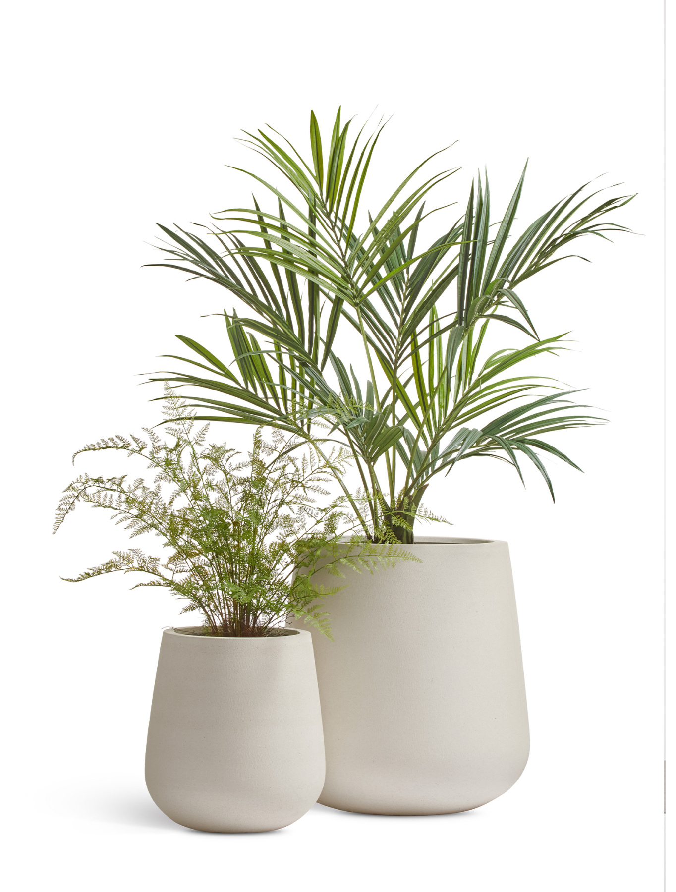 Кашпо Treez Ergo Fine Rock Design-чаша Белый камень в-67 см, д-66 см 41.111-24-0069-WHS-66