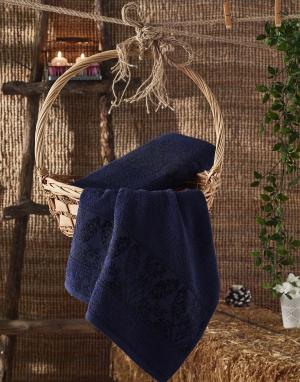 Махровое полотенце для лица GARLET (синие) 50х90 см