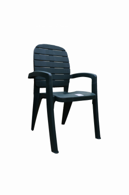 Кресло пластиковое Прованс 3728-МТ008 темно-зеленое 58х80х91 см