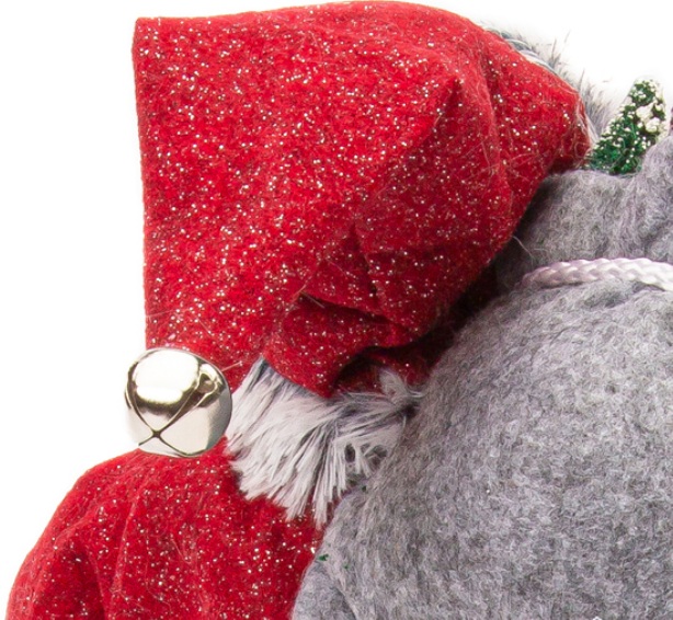 Новогодняя фигурка Дед Мороз 46 см с фонарем M2118