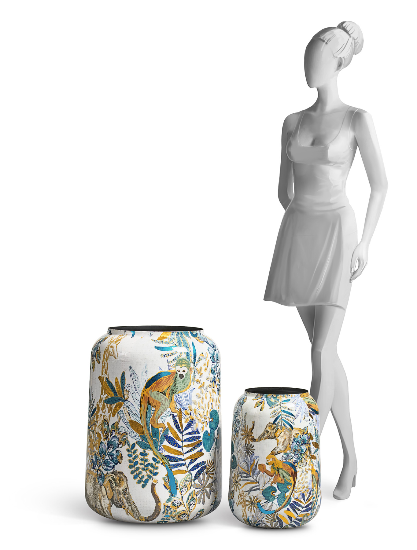 Кашпо TREEZ Effectory Savage Garden Design-ваза Wild в-62 см, д-43 см