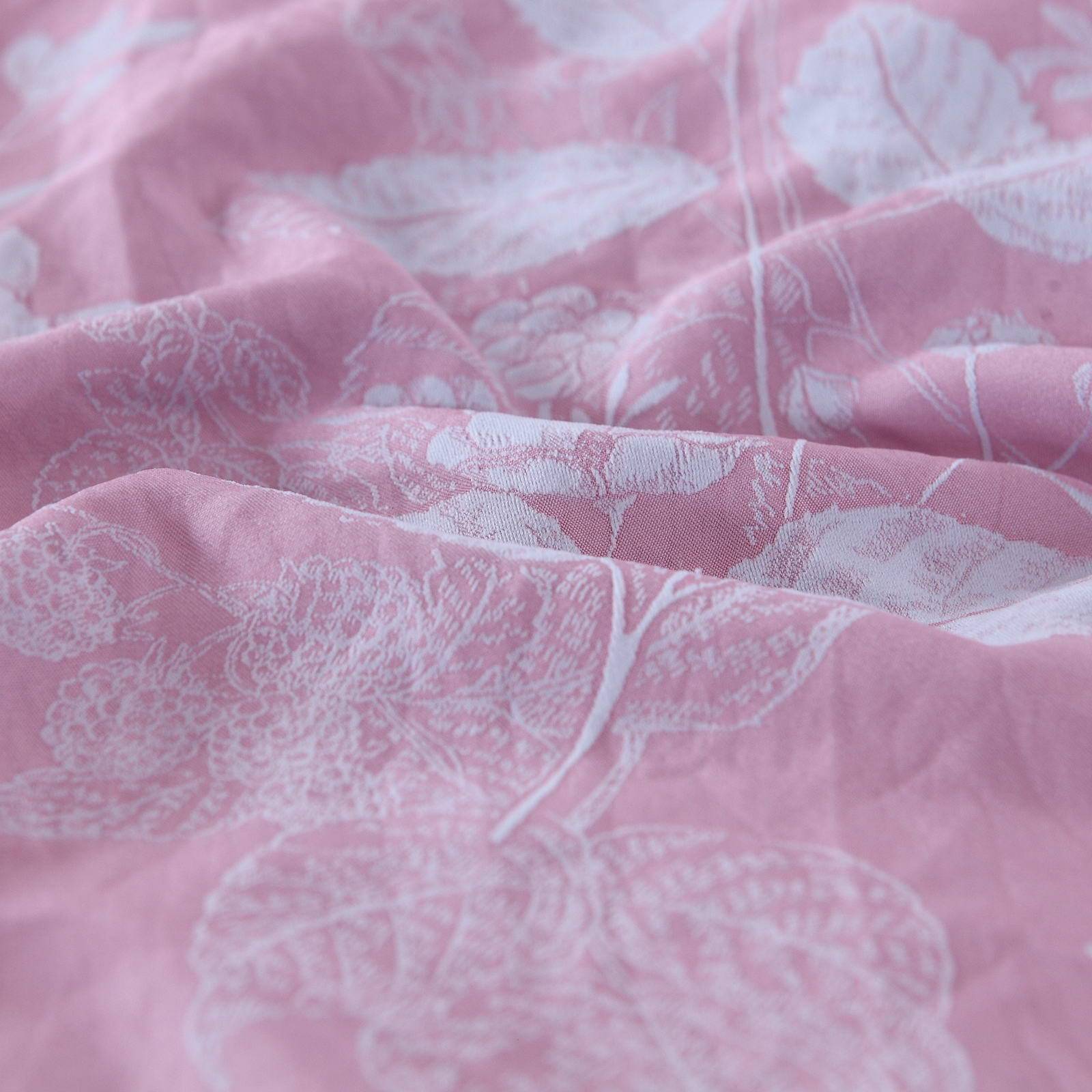 Полутороспальный комплект постельного белья Элман (розовый) КПБ жатка 1.6 4699Ж