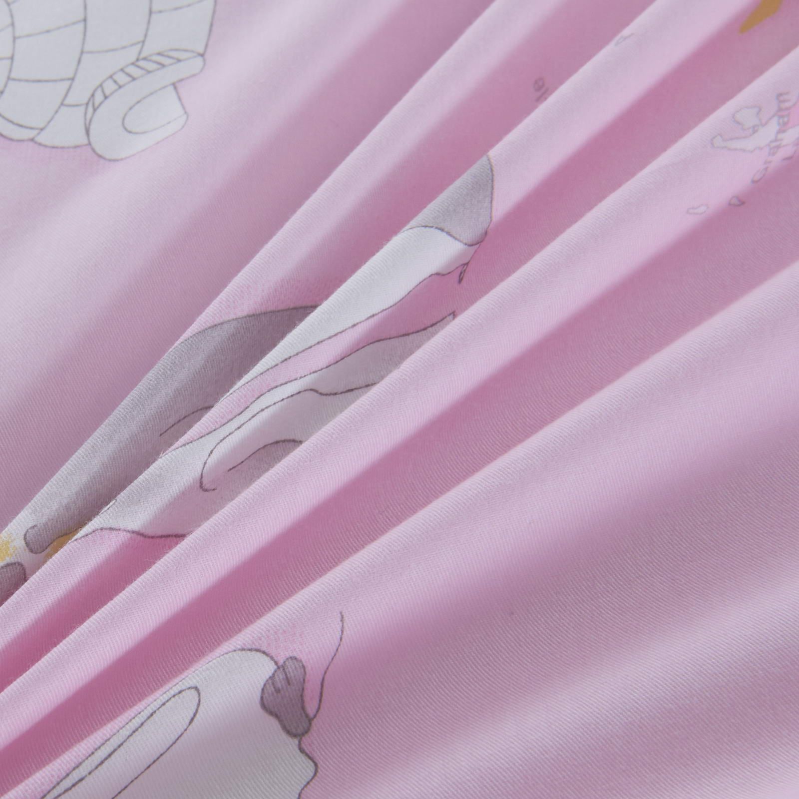 Детский комплект постельного белья Пингвины (розовый)