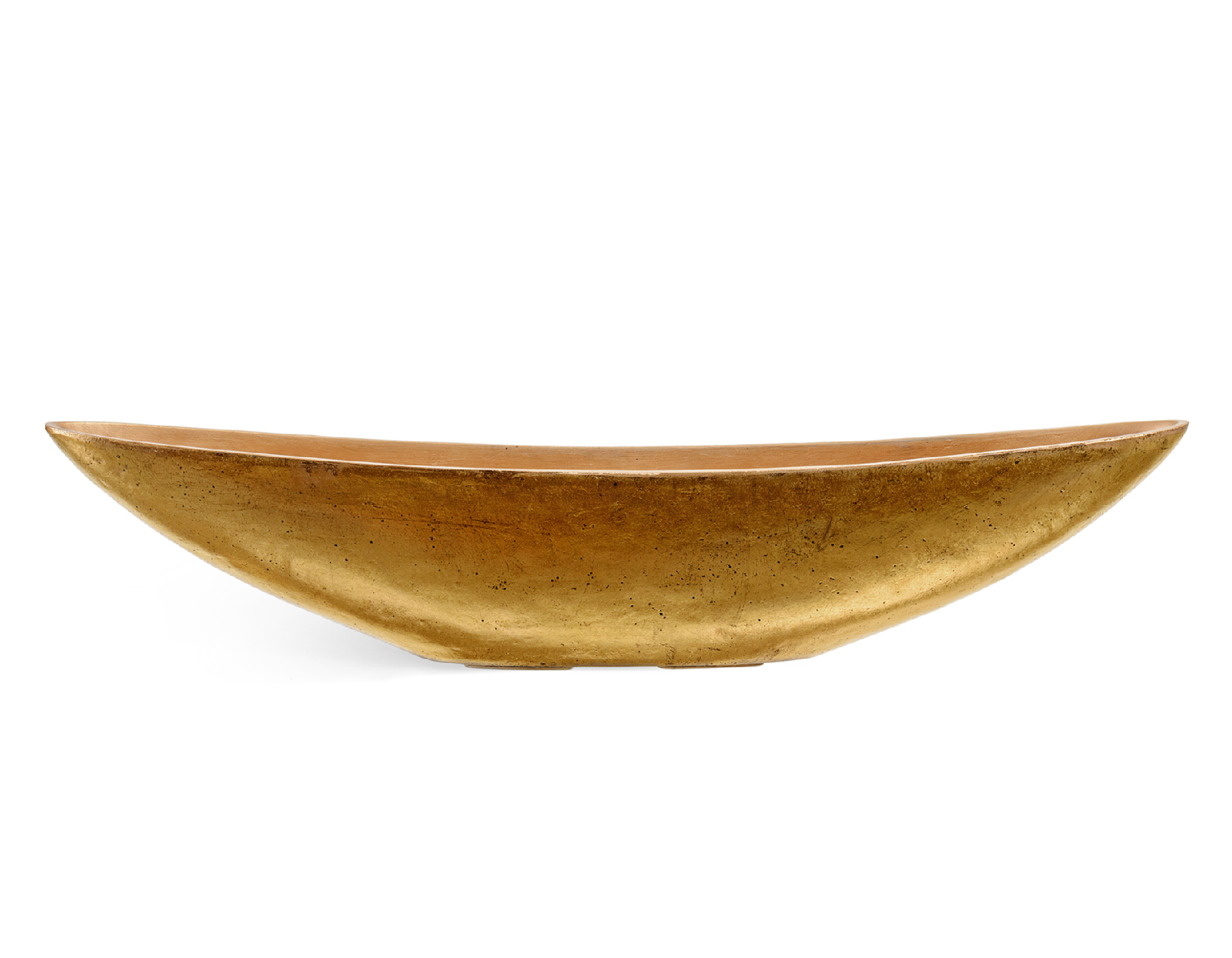 Кашпо TREEZ Effectory Metal Лодка длинная Сусальное золото в-20 см, ш-18 см, д-90 см 4/4 41.3321-04-053-GLD-20/90