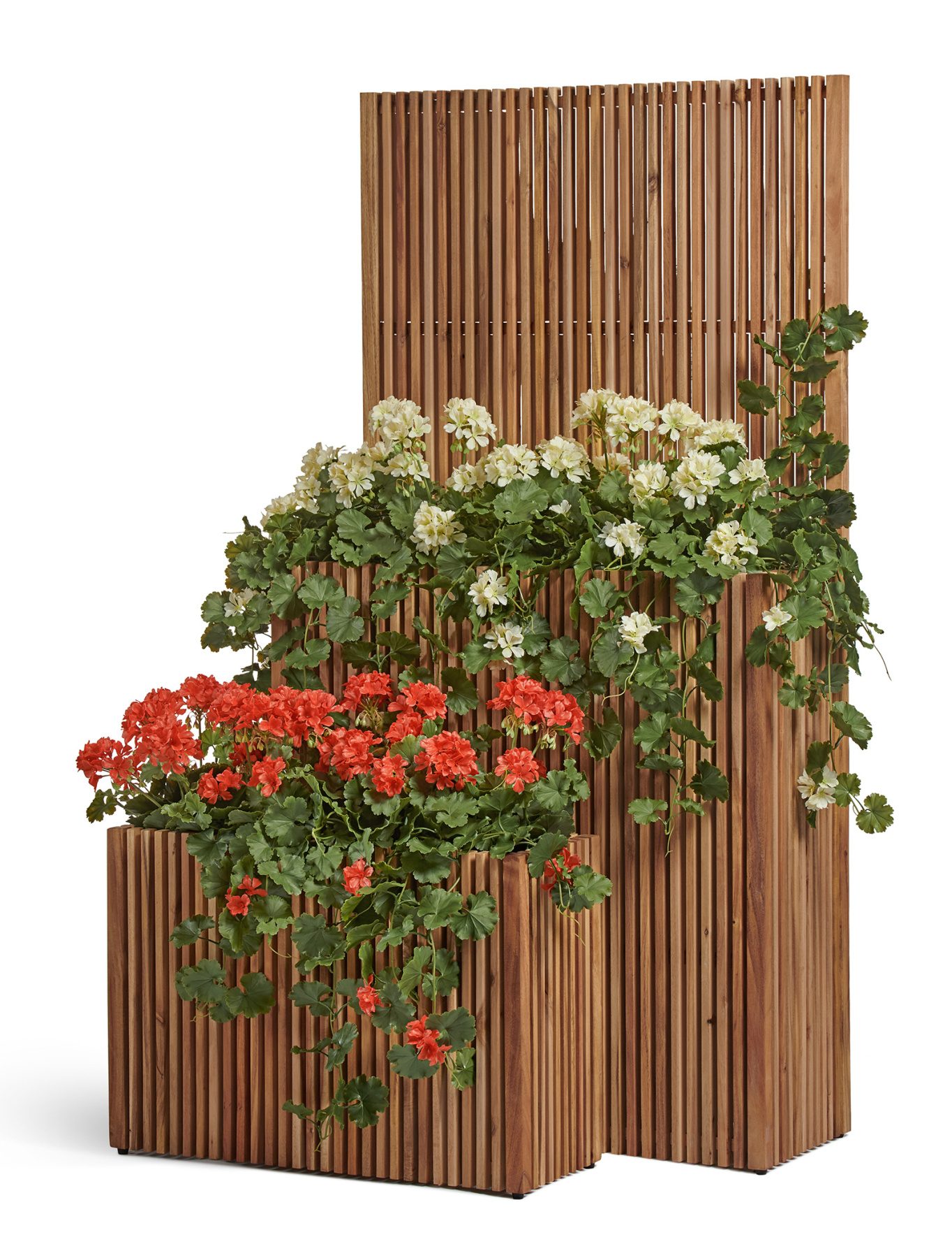 Кашпо TREEZ Effectory Timberline Высокий дивайдер + Стенка Тёмное дерево 86x33, в-90/165 см 1/1