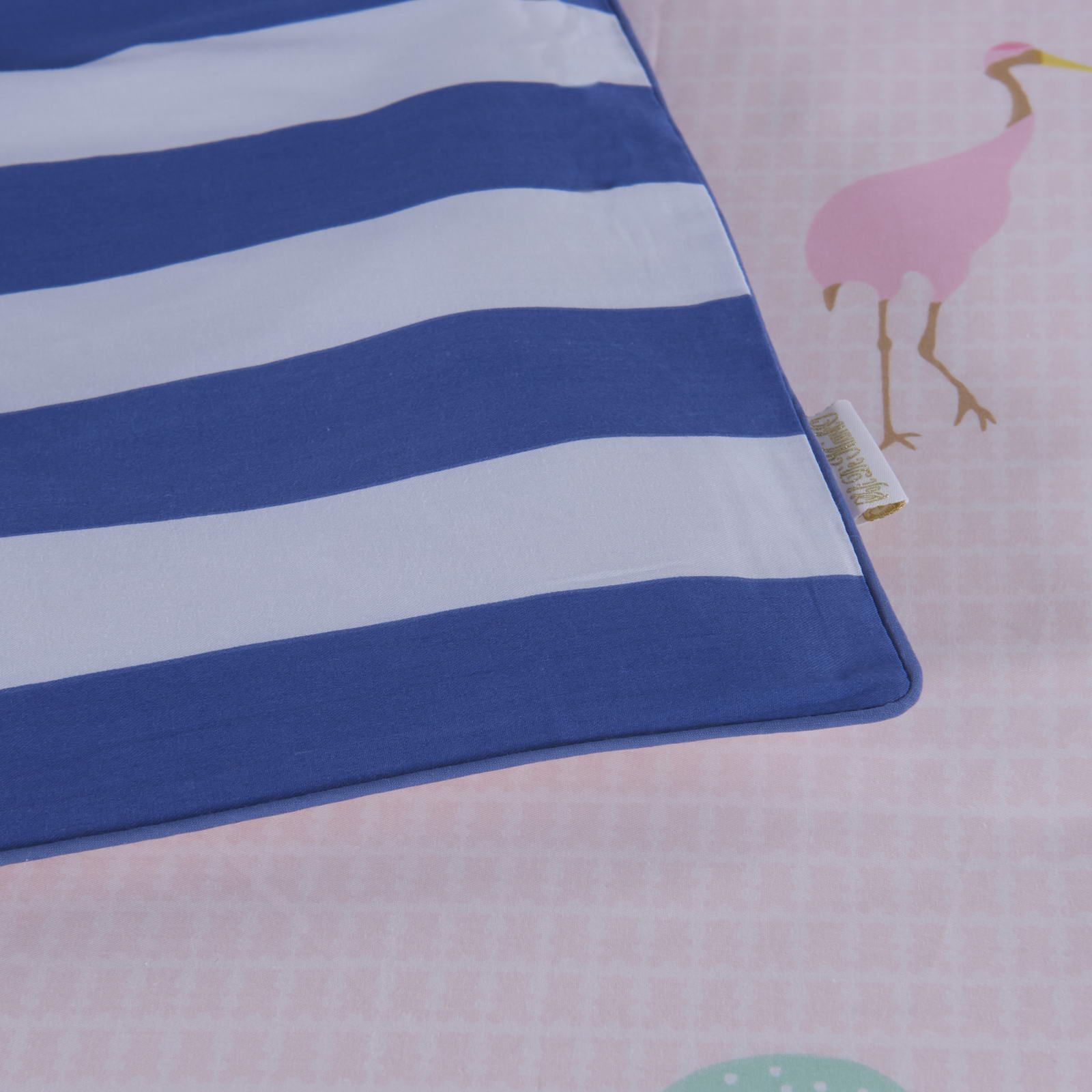 Детский комплект постельного белья Фламинго (синий)