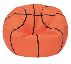 Кресло -мешок Мяч баскетбольный, оранжевый, черный МБ675