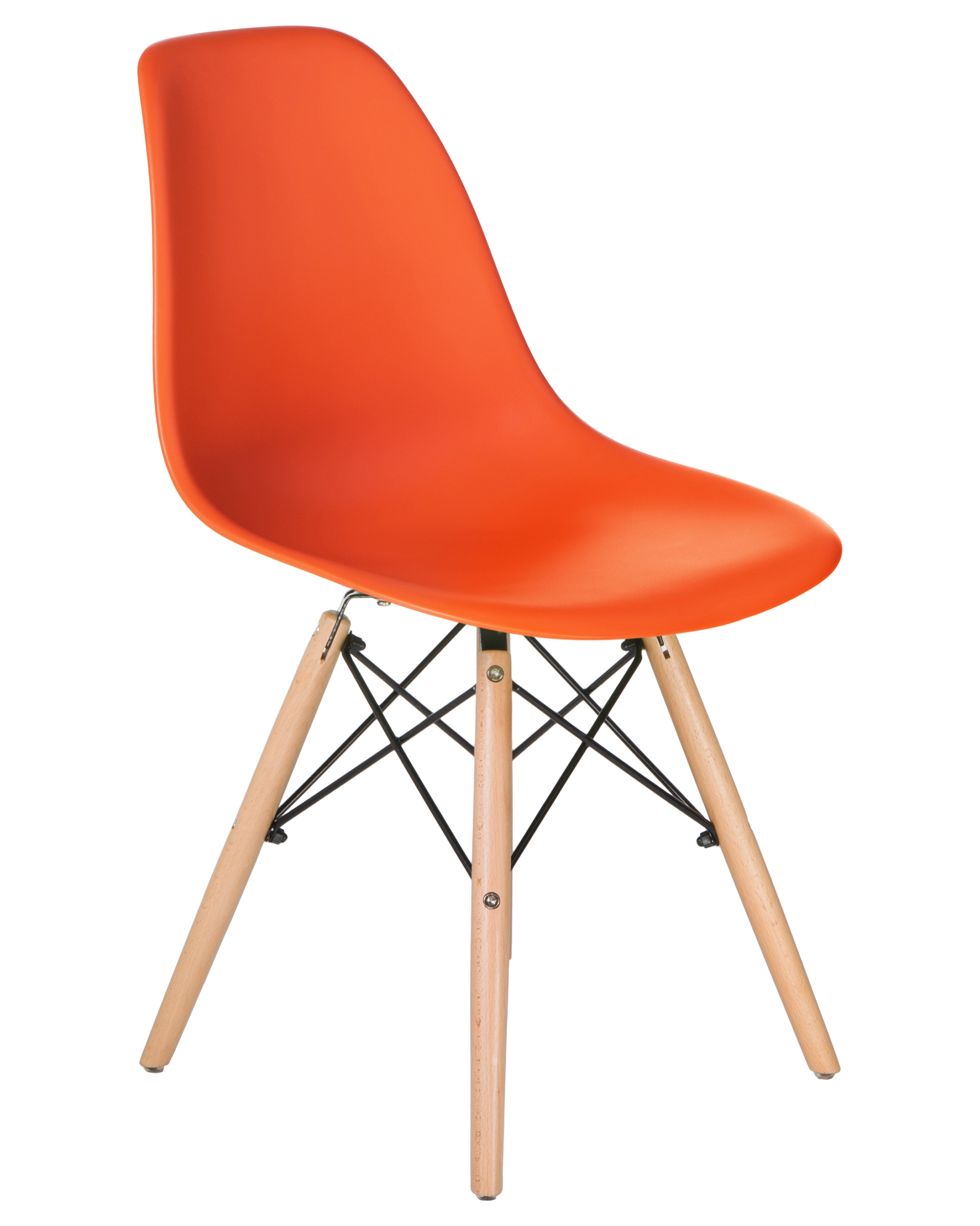 Стул обеденный LMZL-PP623 (ножки светлый бук, цвет сиденья оранжевый) LMZL-PP623