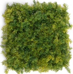 Мох Ягель коврик зелёный микс 25х25 см (пластик) 40/40 20.072027N-S
