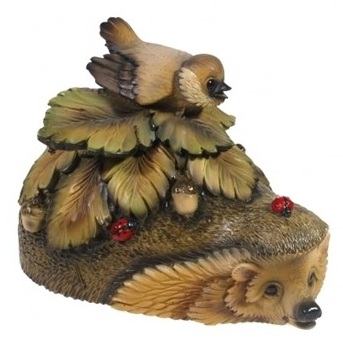 Фигурка декоративная Ежик-шкатулка, L21,5W13Н15см, 626519/F574